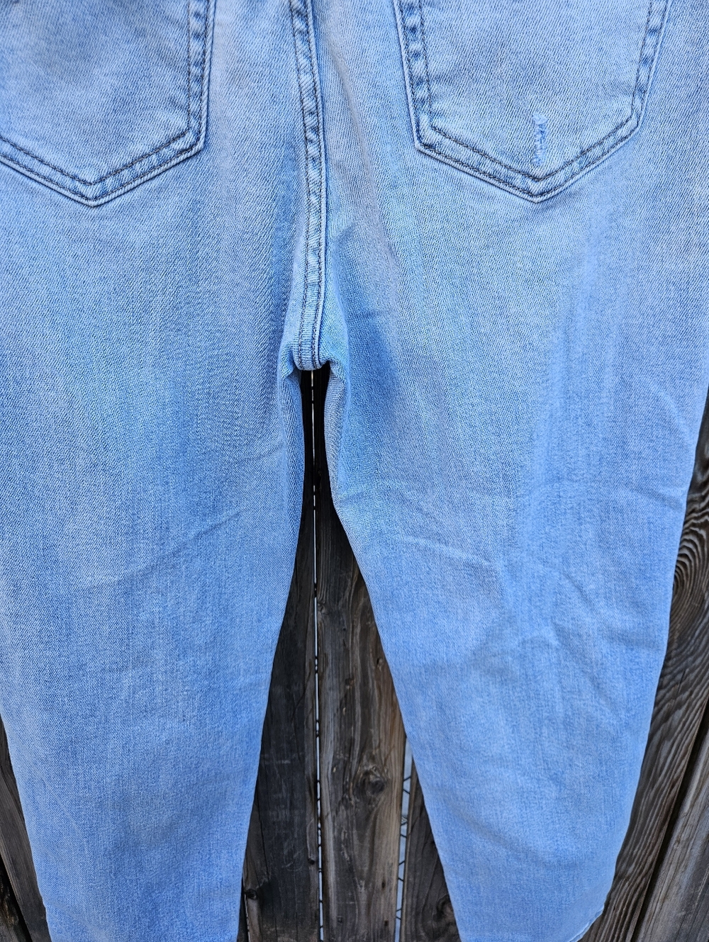 eunina Light Blue Distressed Boyfriend Jeans Women Size 7 - Picture 14 of 16